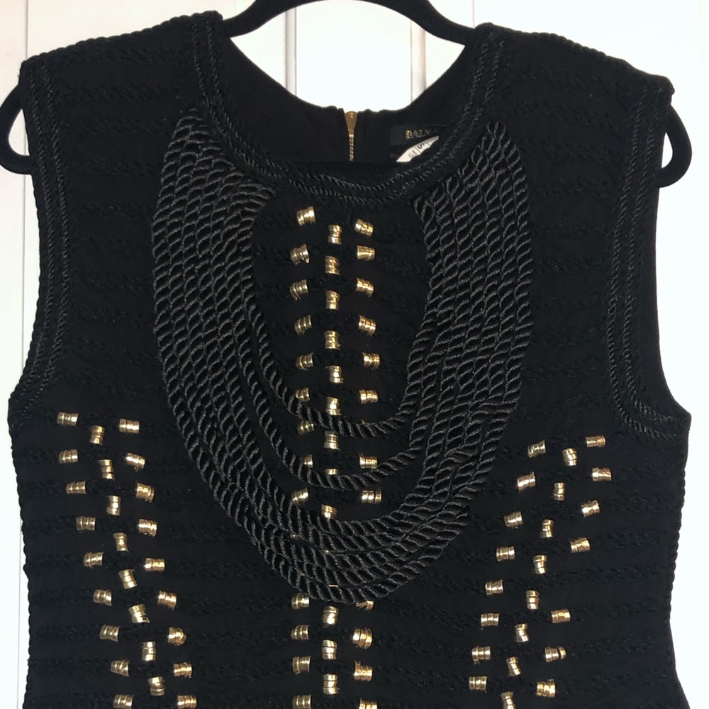 Balmain x H&M sleeveless embroidered rope top